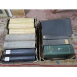 TWO TRAYS OF SMITHSONIAN INSTITUTION USA, 12 VOLUMES OF TRANSACTIONS 1860'S -1920 ALSO 7 VOLUMES