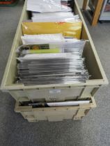 TWO TRAYS OF FOOTBALL PROGRAMMES AND MEMORABILIA FOR WOLVERHAMPTON WANDERS, TO INCLUDE MANY MODERN