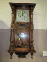 AN ANTIQUE VIENNA WALL CLOCK A/F