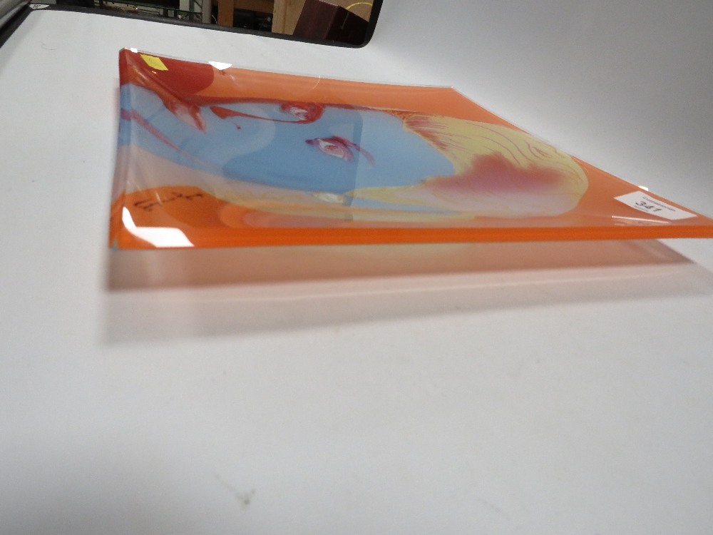 ROSENTHAL ANDY WARHOL GLASS DECO DISH - Image 2 of 4