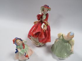 THREE ROYAL DOULTON FIGURINES TO INCLUDE TOP O' THE HILL
