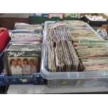 TWO TRAYS OF PICTURE SLEEVES 7" SINGLES TO INCLUDE AHA , WHITNEY HOUSTON ETC