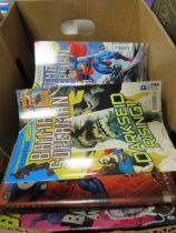 OVER EIGHTY DC COMICS. TO INCLUDE BATMAN, SUPERMAN, JUSTICE LEAGUE ETC