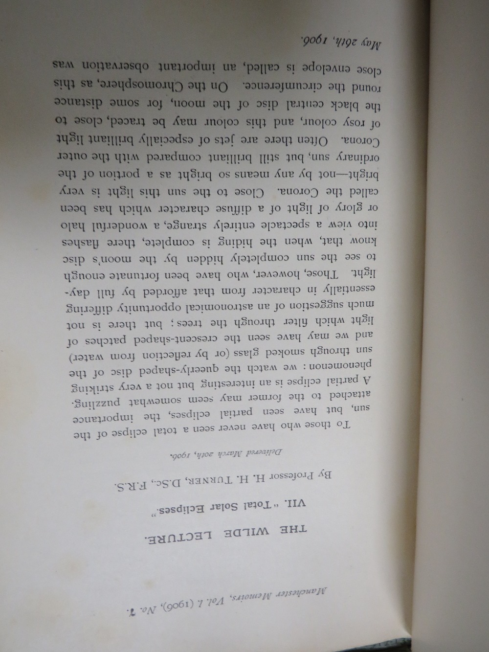 A TRAY CONTAINING MANCHESTER LITERARY AND PHILOSOPHICAL SOCIETY 38 VOLUMES 1890'S -1913 - Image 4 of 5