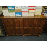 AN UNUSUAL PANELLED SIDEBOARD W-157 CM