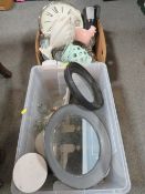 TWO TRAYS OF SHOW HOME DISPLAY ITEMS ETC