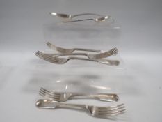 A COLLECTION OF HALLMARKED SILVER FLATWARE VARIOUS DATES AND MAKERS TO INCLUDE EXETER , ASSAY