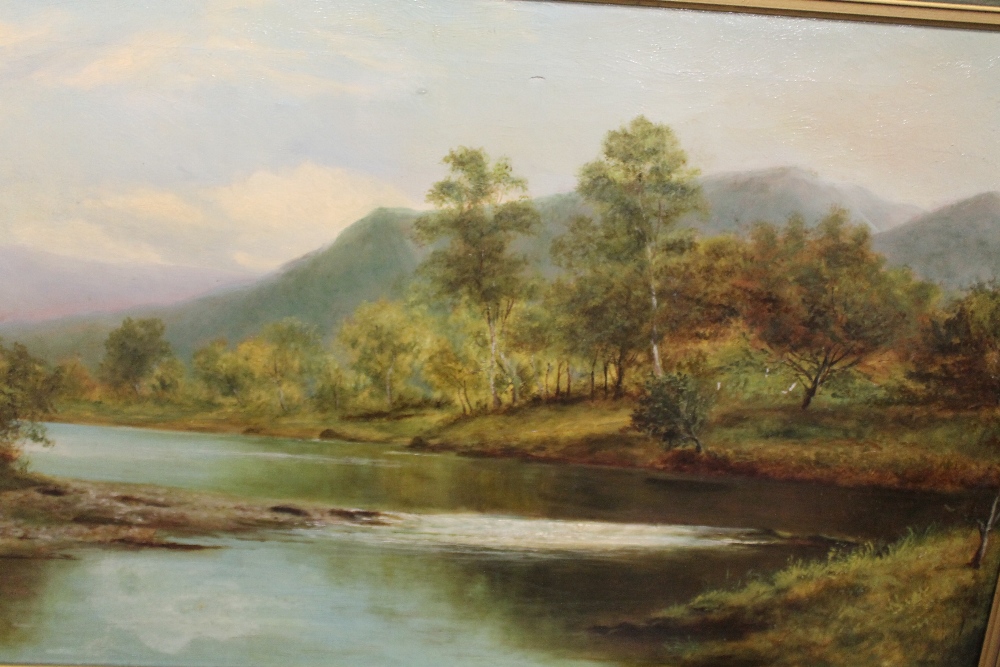 TWO OIL ON CANVAS 19TH CENTURY LANDSCAPES A/F - Image 3 of 3