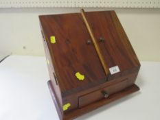 A TREEN DESK STATIONARY STAND