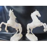 TWO RESIN TYPE MODELS OF HORSES