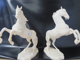 TWO RESIN TYPE MODELS OF HORSES
