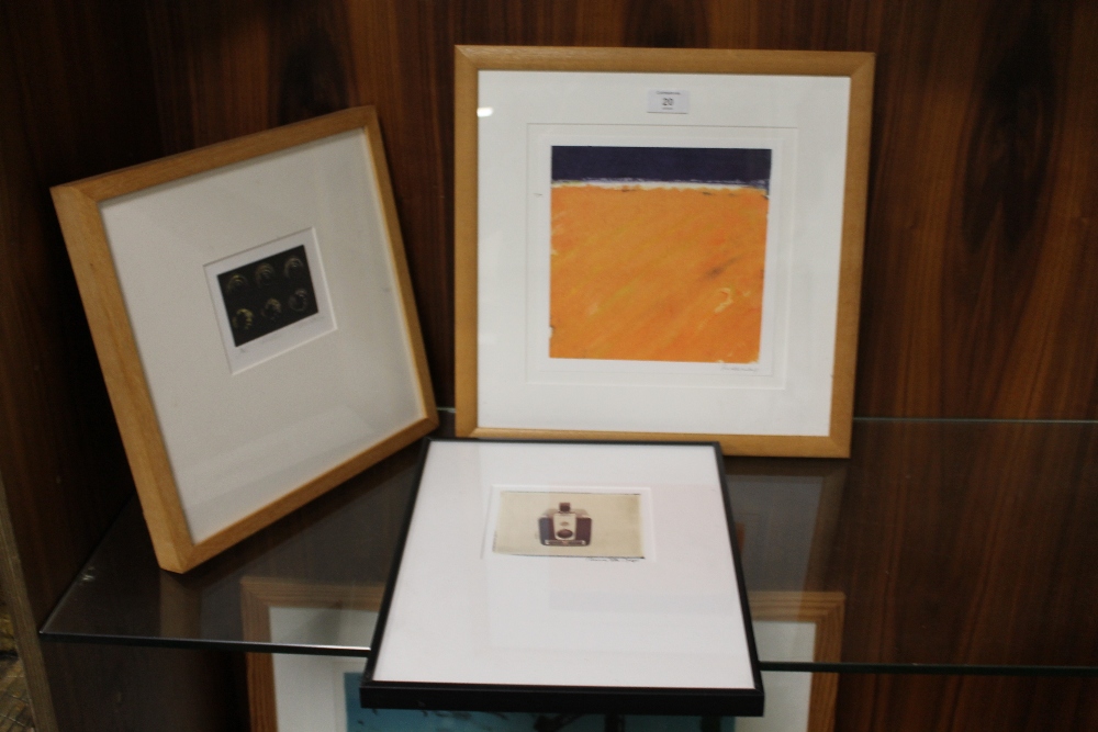 THREE MODERN LITHOGRAPHS TO INC J. ANN HOLE R.A.