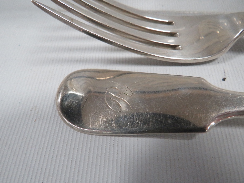 A COLLECTION OF HALLMARKED SILVER FLATWARE VARIOUS DATES AND MAKERS TO INCLUDE EXETER , ASSAY - Image 2 of 4