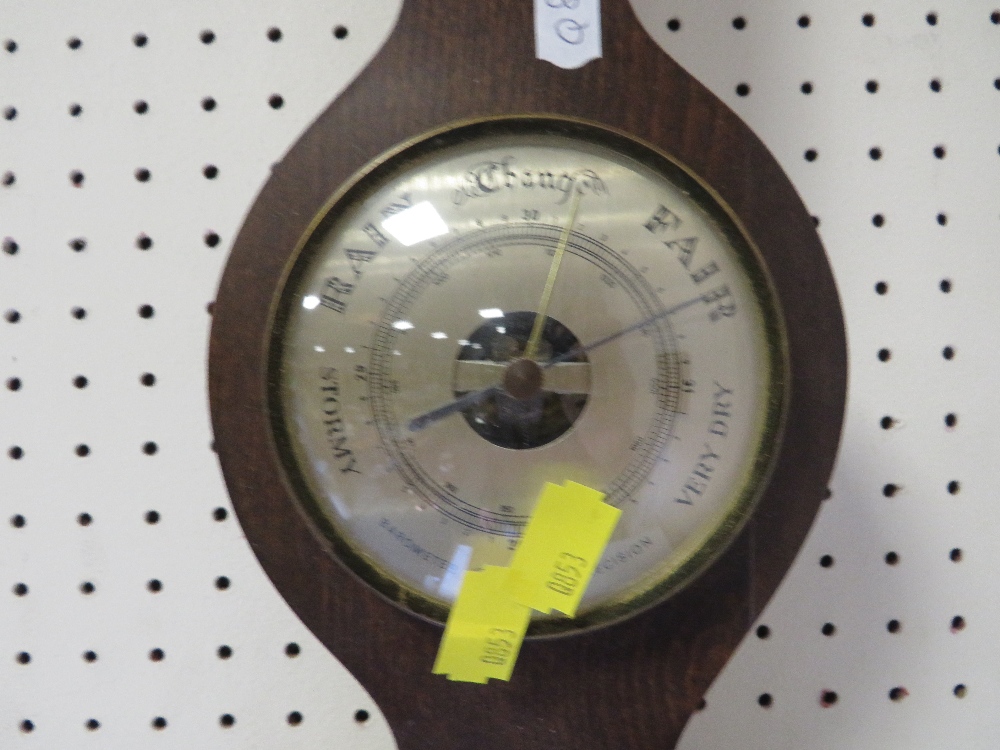 A MODERN COMBINATION BAROMETER/CLOCK THERMOMETER - Image 2 of 4