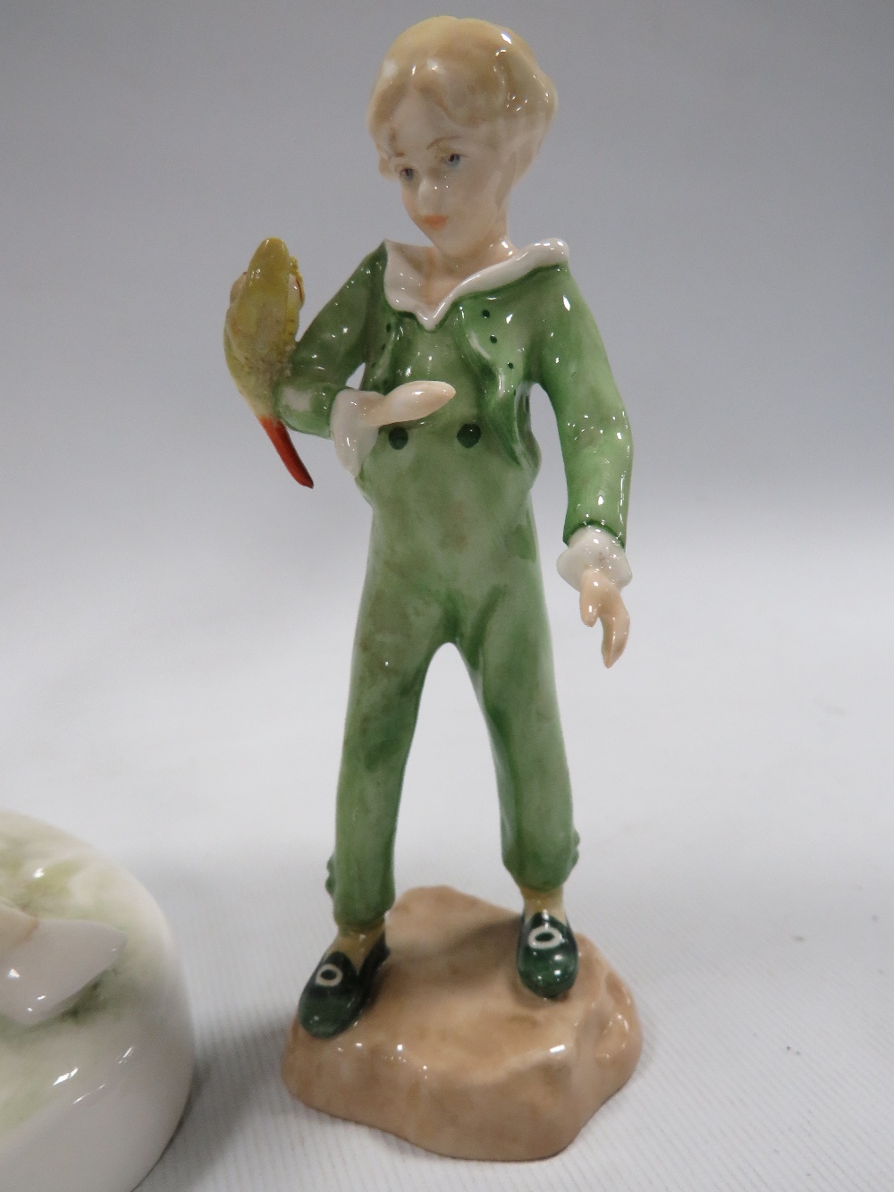 ROYAL WORCESTER FIGURE "TOM TOM THE PIPERS SON" TOGETHER WITH A SMALL LITTLE PARAKEET FIGURE - Image 3 of 3