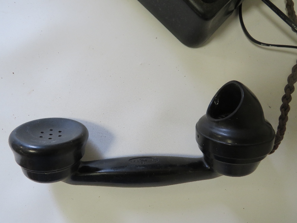 A VINTAGE TELEPHONE WITH MODERN CABLE TELEPHONE ADAPTER (UNCHECKED) - Image 3 of 4