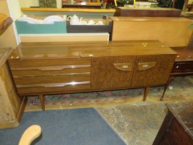 A RETRO SCHREIBER STYLE SIDEBOARD W-184 CM