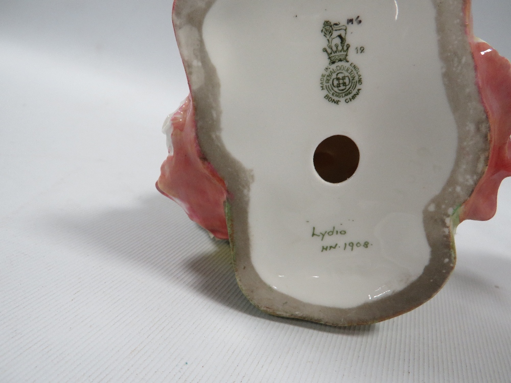 A SMALL ROYAL DOULTON FIGURE LYDIA TOGETHER WITH ANOTHER - Image 3 of 4