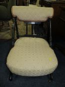 AN EDWARDIAN AESTHETIC PERIOD CHAIR