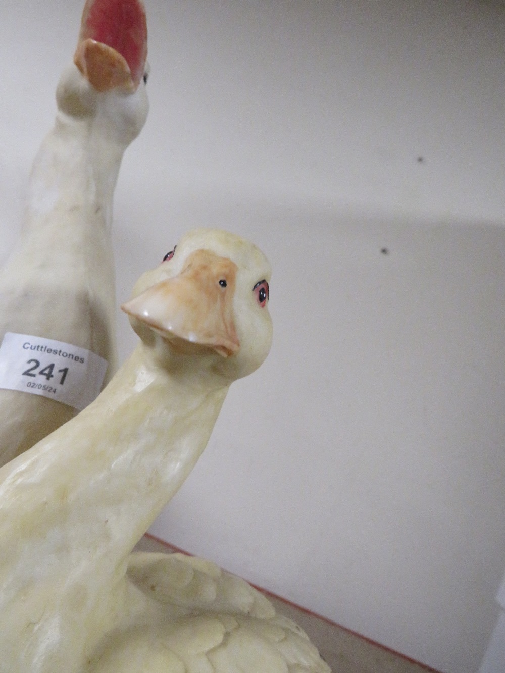 TWO RESIN MODELS OF GEESE - Image 3 of 5