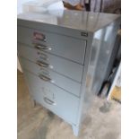 A BISLEY FOUR DRAWER FILING CABINET