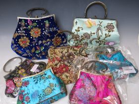 A COLLECTION OF ASSORTED BUTLER AND WILSON WORLD METAL FRAMED EMBELLISHED HANDBAGS, of varying