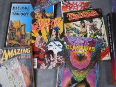 A TRAY CONTAINING APPROXIMATELY SIXTY ASTOUNDING SCIENCE FICTION MAGAZINES, to include May 1942