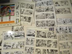 A QUANTITY OF ORIGINAL COMIC ART WORKS ON CARD FOR JACK AND JILL WEEKLY, Annual and Holiday