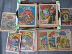 APPROXIMATLEY ONE HUNDRED AND SIXTY 2000AD COMICS FEATURING JUDGE DREDD, Dan Dare, Tornado etc