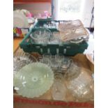 THREE TRAYS OF ASSORTED GLASSWARE