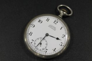 JUDGES KRECTIME LEICESTER, SILVER CASED POCKET WATCH