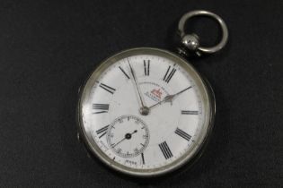 H. SAMUEL MANCHESTER, SILVER CASED POCKET WATCH