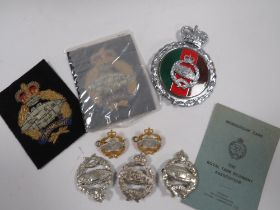 A COLLECTION OF ASSORTED TANK REGIMENT / MILITARY BADGES., ROYAL TANK REGIMENT ASSOCIATION GUARD