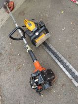 AN ECHO PETROL STRIMMER AND A JCB PETROL HEDGE TRIMMER (2)
