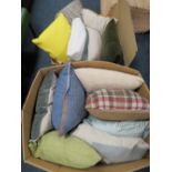 TWO BOXES OF CUSHIONS