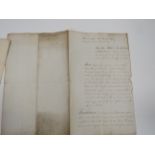 TWO HAND WRITTEN WILLS DATED 1745 AND 1717 SIR WILLIAM. MIDDLETON