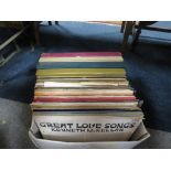 A TRAY OF LP RECORDS TO INCLUDE TO INCLUDE CLASSICAL EXAMPLES