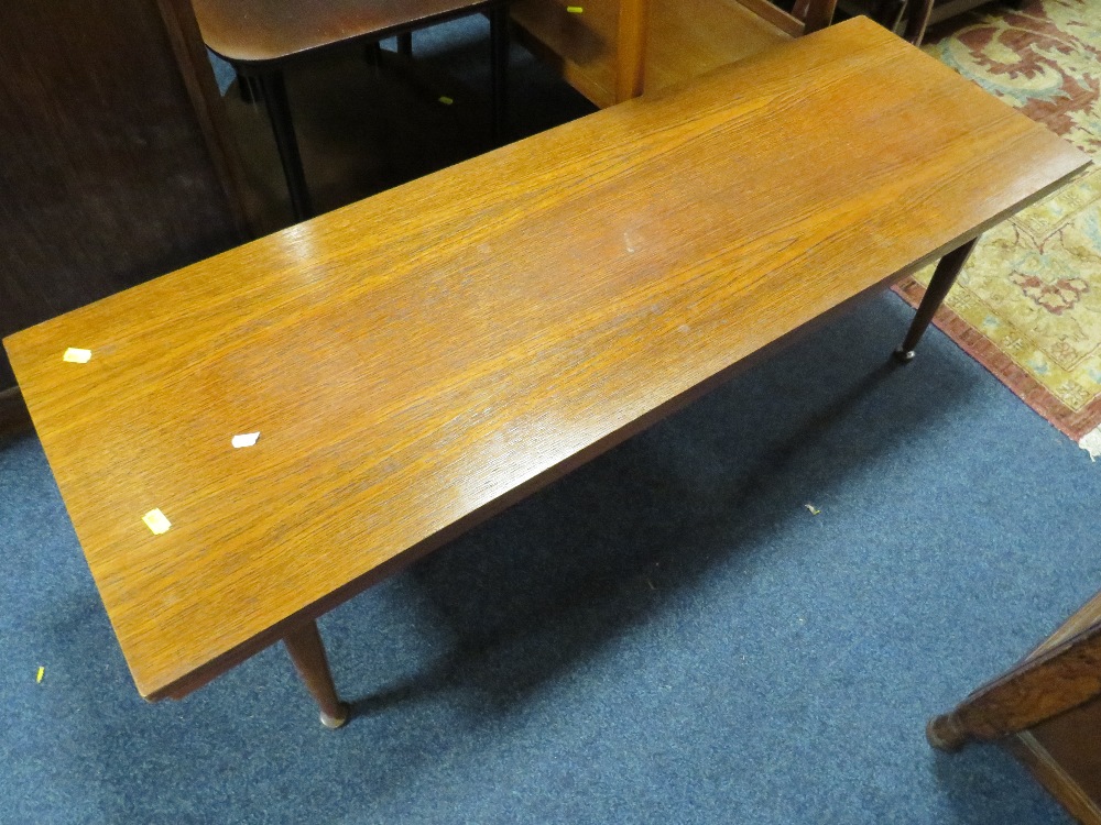 A MID CENTURY SERVING TROLLEY, COFFEE TABLE AND OCCASIONAL LAMP TABLE (3) - Image 2 of 2