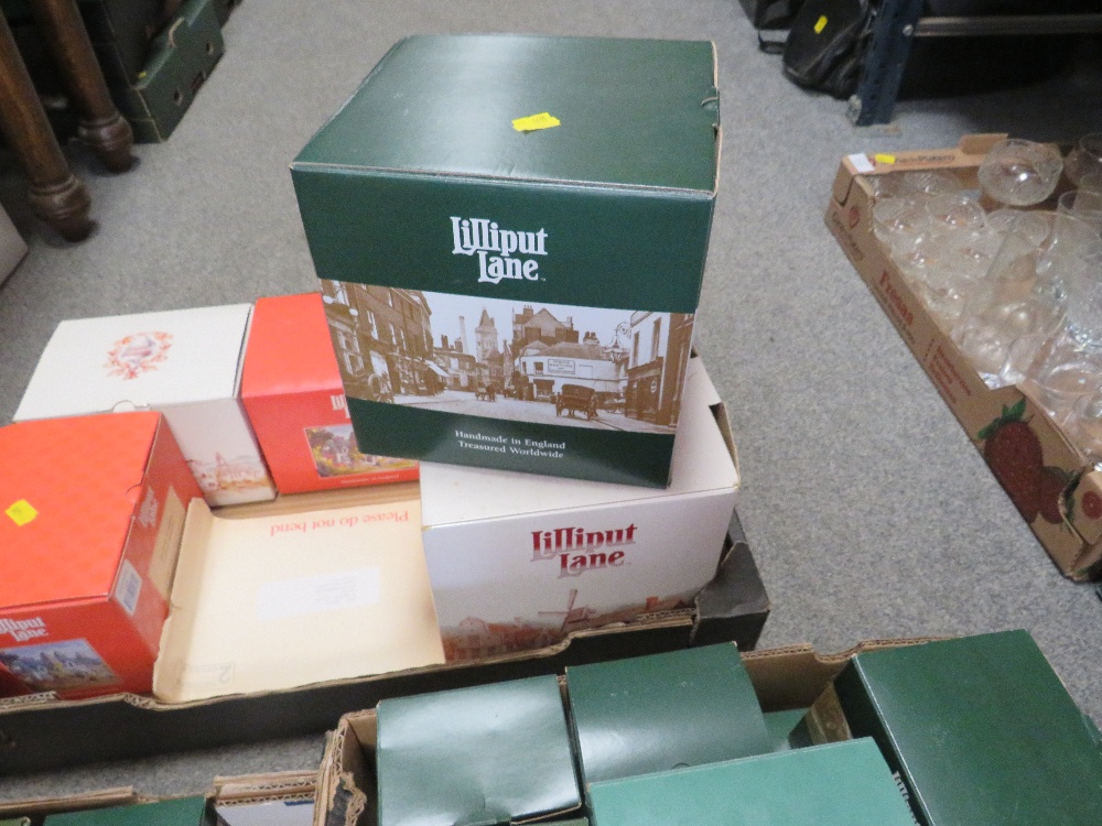 FIVE TRAYS OF ASSORTED BOXED LILLIPUT LANE ETC (CONTENTS NOT CHECKED ) - Image 8 of 10