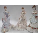 LIMITED EDITION ROYAL WORCESTER FIGURINE " THE JEWEL IN THE CROWN ", TOGETHER WITH THE "GOLDEN