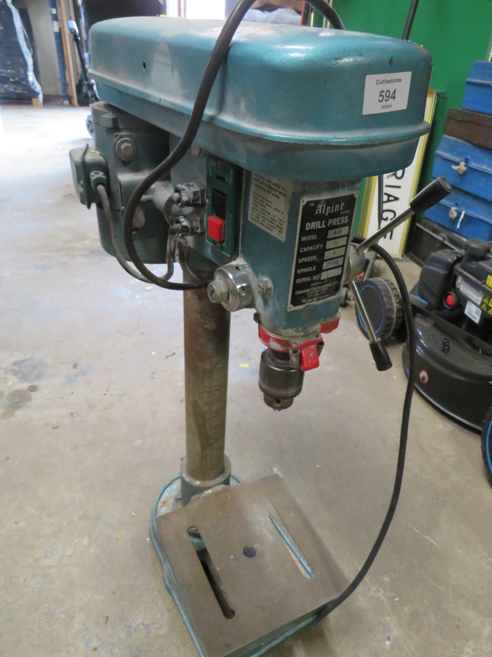 AN ALPINE BENCH TOP PILLAR DRILL