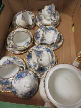 A TRAY OF ROYAL ALBERT MOONLIGHT ROSE