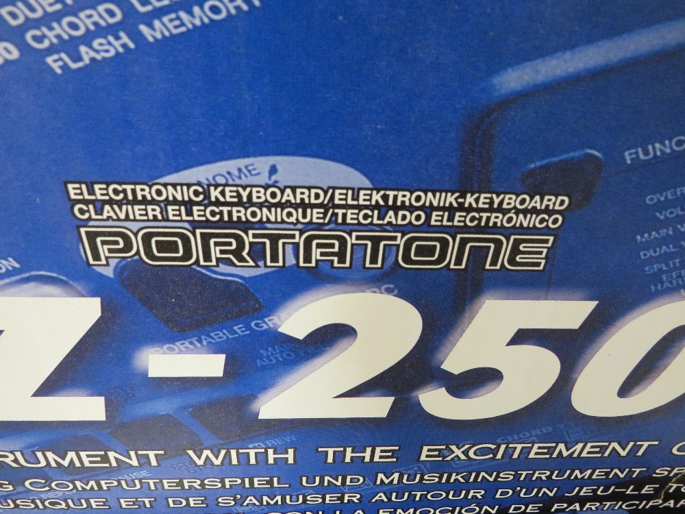 A BOXED YAMAHA PORTATONE EZ250i KEYBOARD WITH ACCESSORIES - Image 2 of 5