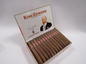 A BOX OF KING EDWARD INVINCIBLE DELUX CIGARS