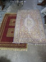 TWO VINTAGE RUGS