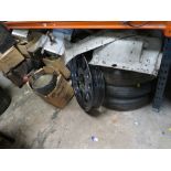 A LARGE SELECTION OF VINTAGE CAR PARTS