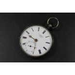 T.J. MERCER COVENTRY SILVER CASED POCKET WATCH