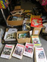 A LARGE QUANTITY OF MOTORING AND AUTOMOBILE RELATED MAGAZINES TO INCLUDE ROLLS ROYCE ENTHUSIASTS