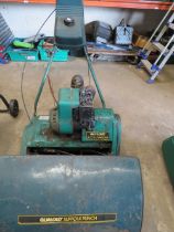 A QUALCAST SUFFOLK PUNCH PETROL CYLINDER LAWN MOWER - 43S MODEL