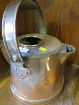 AN UNUSUAL VINTAGE COPPER KETTLE A/F